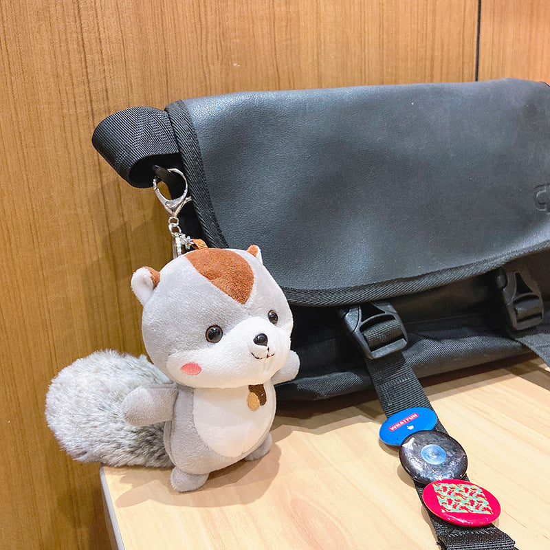 Plush Squirrel Key Chain