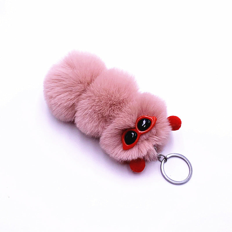 Cute Caterpillar KeyChain In Candy Style Colurs