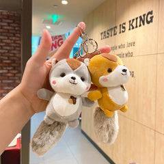 Plush Squirrel Key Chain