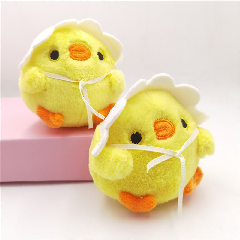 Little Yellow Chick Pendant Plush Keychain