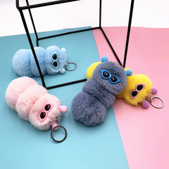 Cute Caterpillar KeyChain In Candy Style Colurs