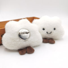 Happy Cloud Key Chain and Pin