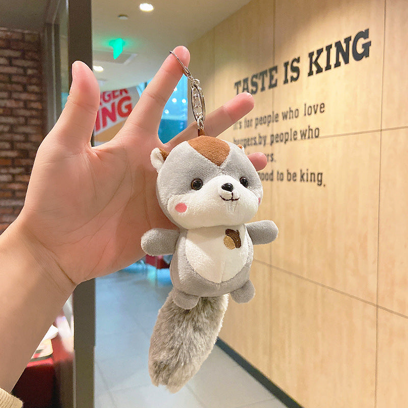 Plush Squirrel Key Chain