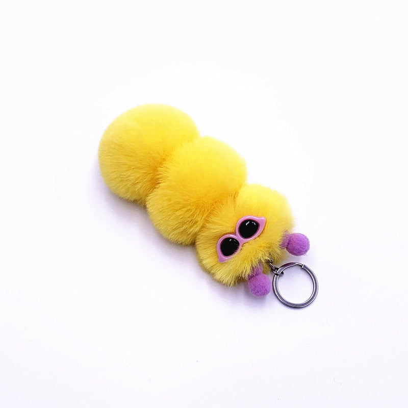 Cute Caterpillar KeyChain In Candy Style Colurs