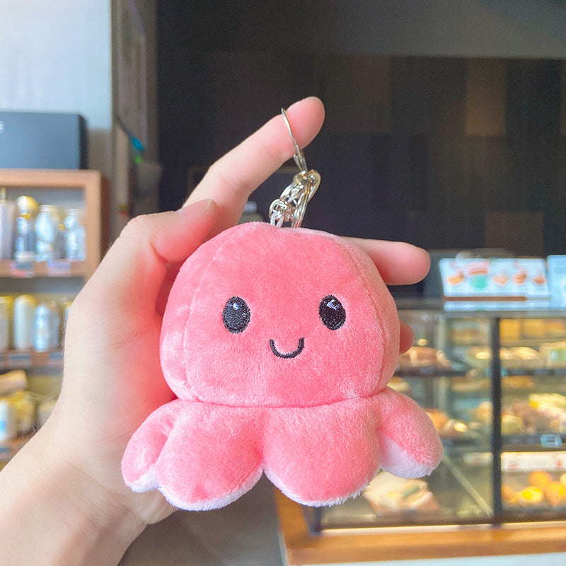 Plush Octopus Keychain