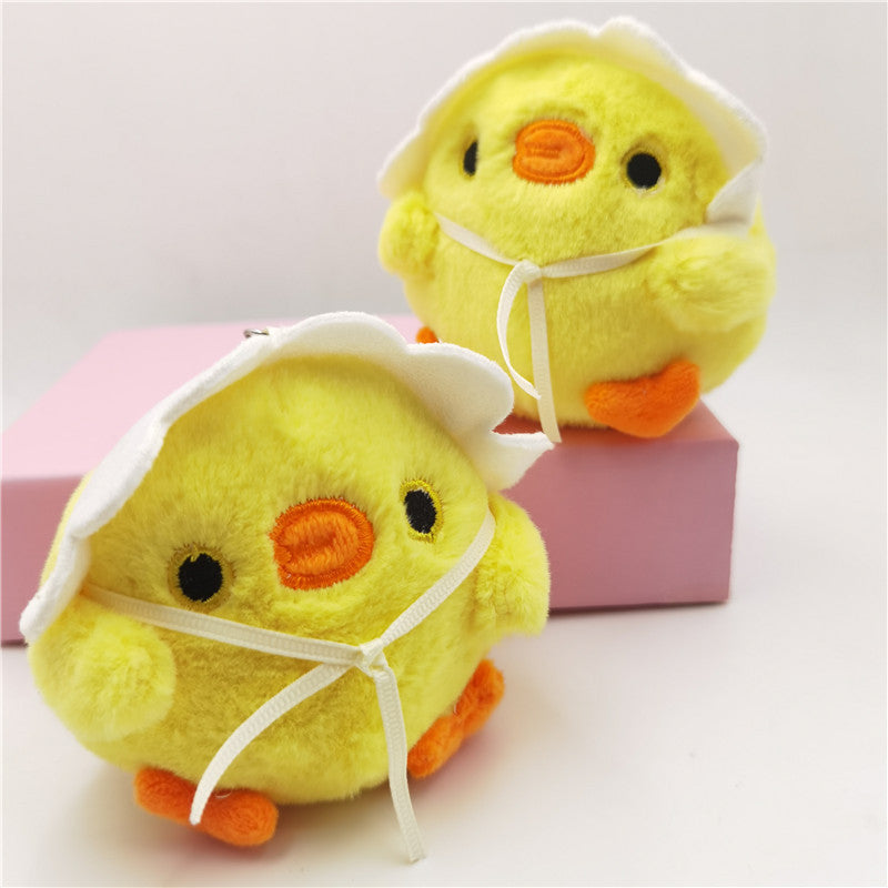 Little Yellow Chick Pendant Plush Keychain