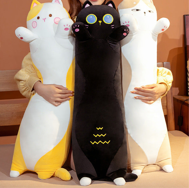 Chubby Cat Plush Cute Cat Pillow 3 x sizes in each style Cute Stuff From Charlie s