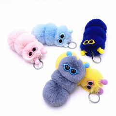 Cute Caterpillar KeyChain In Candy Style Colurs