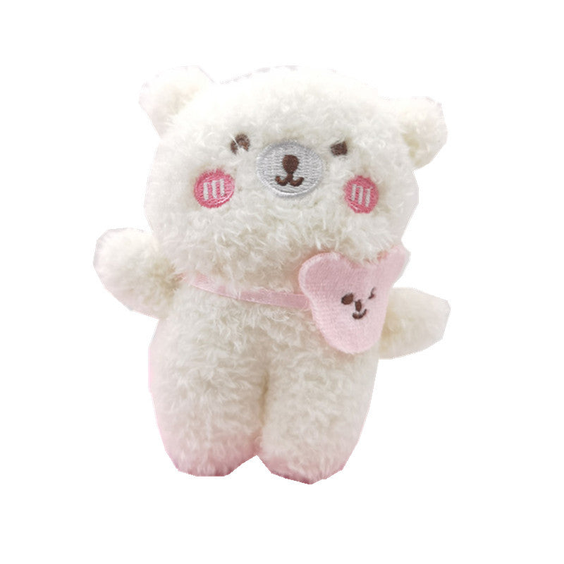 Smiley Bear Plush Toy Doll Key Chain