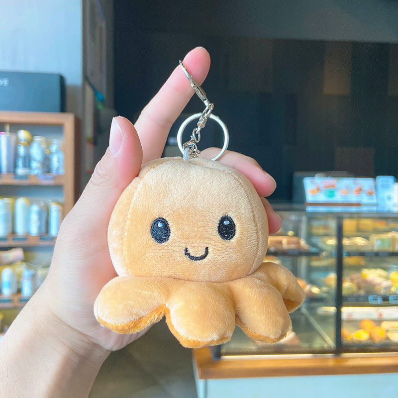 Plush Octopus Keychain