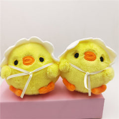 Little Yellow Chick Pendant Plush Keychain