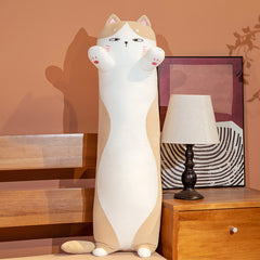 Chubby Cat Plush Cute Cat Pillow (3 x sizes in each style)