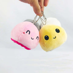 Happy Reversible Flip Stuffed Plush Pendant